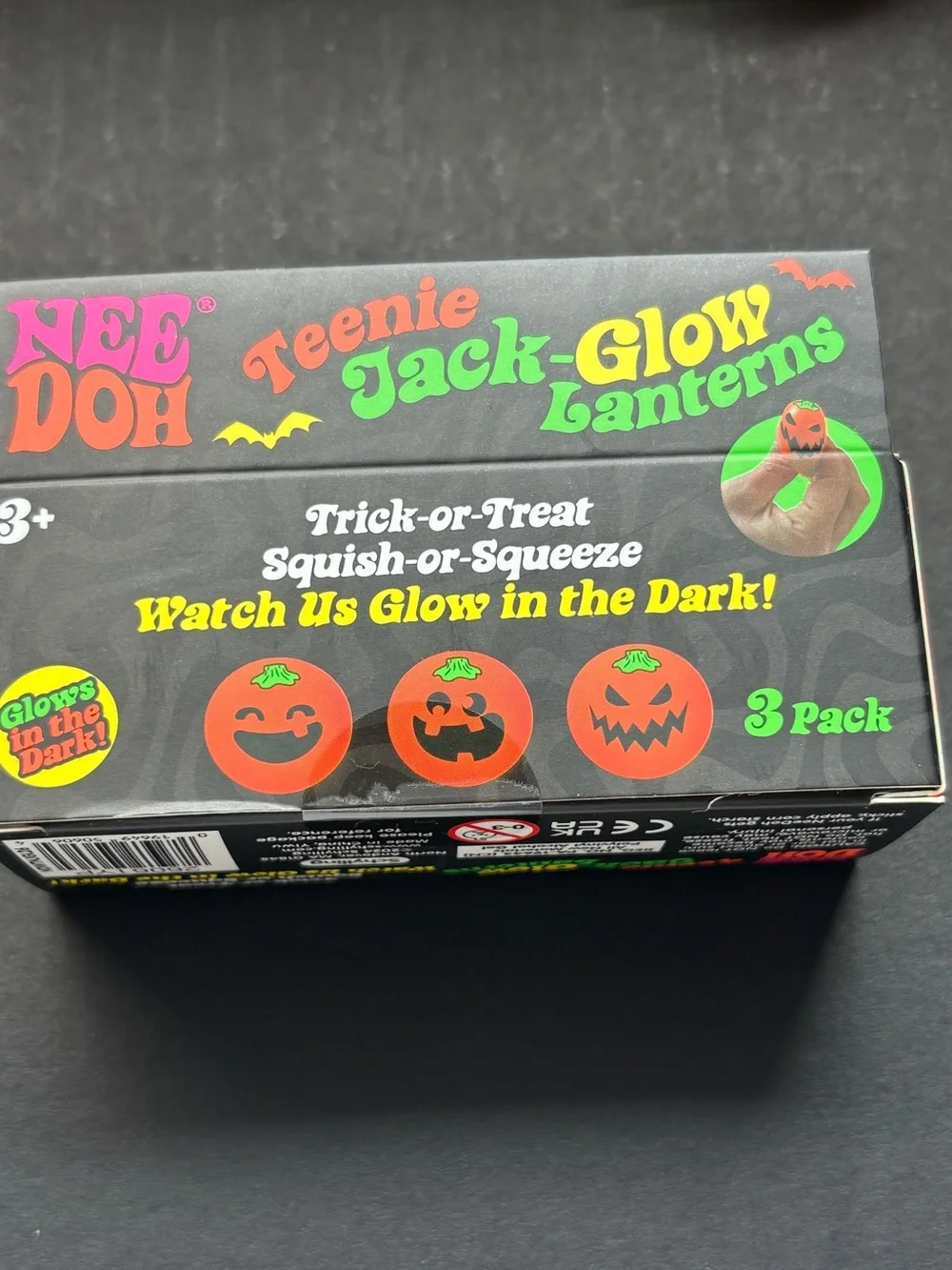 Needoh Teenie Jack-Glow Lanterns and Mystery Ghost Dumpling, Orange sugar spider